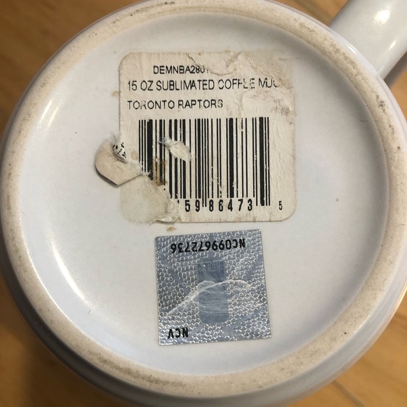 3/$40 Toronto Raptors White Mug - Picture 5 of 6